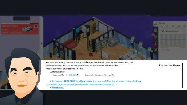Пример визуального стиля и графики игры City Game Studio  a tycoon about game dev