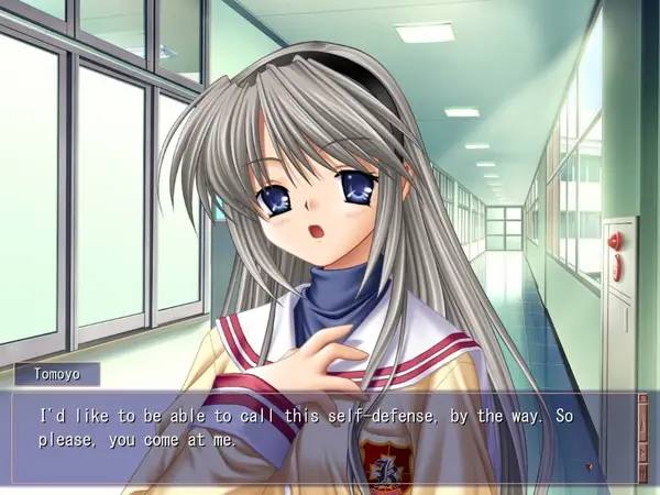 Пример визуального стиля и графики игры CLANNAD