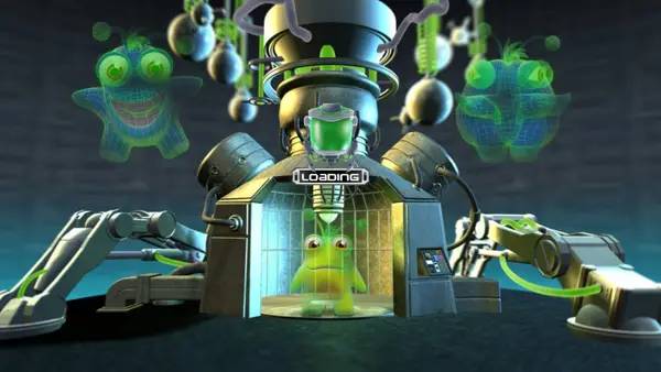 Пример визуального стиля и графики игры Clones