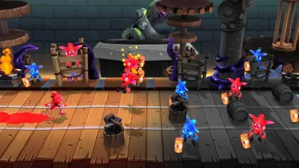 Пример визуального стиля и графики игры Color Guardians