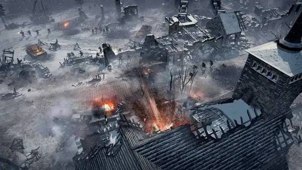 Пример визуального стиля и графики игры Company of Heroes 2 - Ardennes Assault