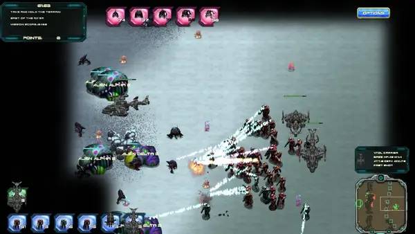 Пример визуального стиля и графики игры Conflict 3048