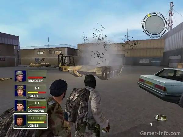 Пример визуального стиля и графики игры Conflict  Desert Storm 2 Back to Baghdad