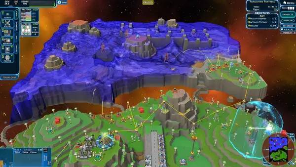 Пример визуального стиля и графики игры Creeper World 4