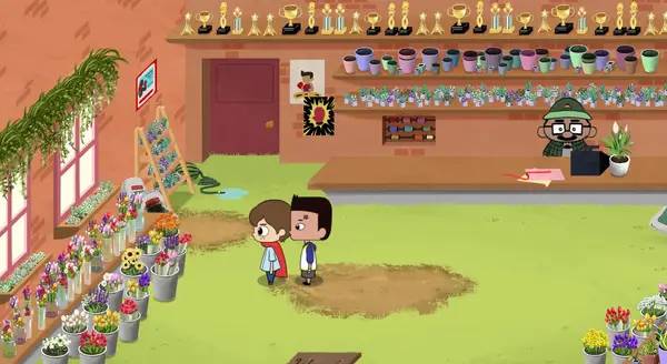 Пример визуального стиля и графики игры Cricket  Jae's Really Peculiar Game