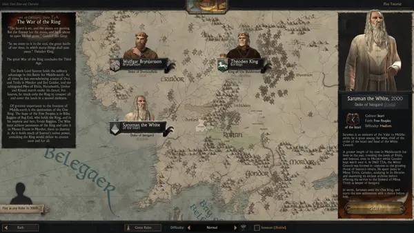 Пример визуального стиля и графики игры Crusader Kings 3 - LotR  Realms in Exile