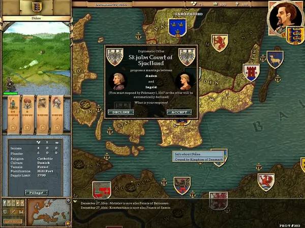 Пример визуального стиля и графики игры Crusader Kings Complete