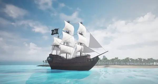 Пример визуального стиля и графики игры Cutthroat Cove