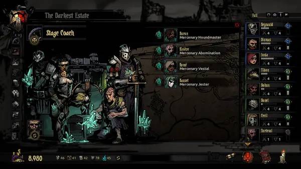 Пример визуального стиля и графики игры Darkest Dungeon  The Color Of Madness