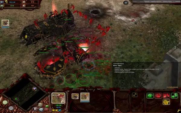 Пример визуального стиля и графики игры Dawn of War - Tyranid Mod