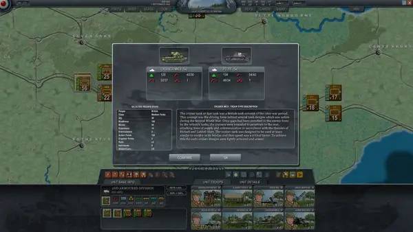 Пример визуального стиля и графики игры Decisive Campaigns  The Blitzkrieg from Warsaw to Paris