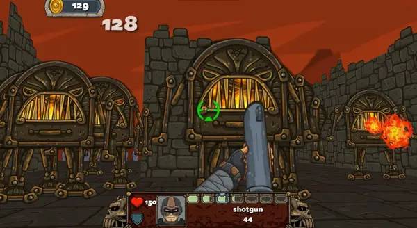 Пример визуального стиля и графики игры Demon Blast