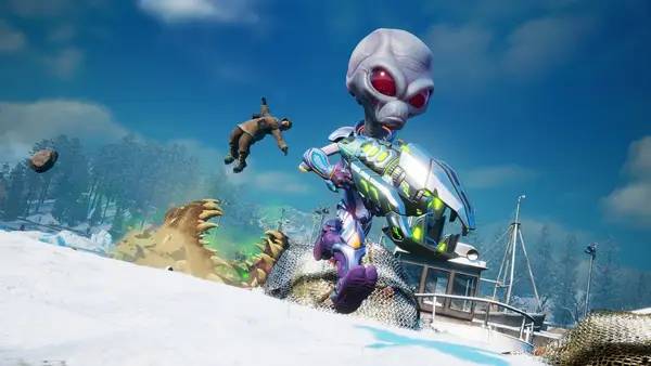 Пример визуального стиля и графики игры Destroy All Humans! 2 - Reprobed