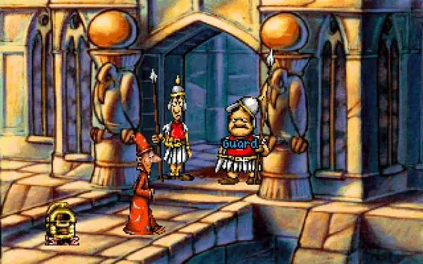 Пример визуального стиля и графики игры Discworld