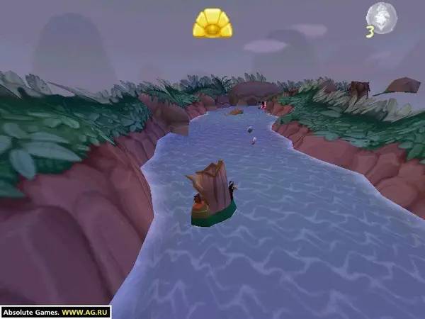 Пример визуального стиля и графики игры Disney's The Emperor's New Groove Action Game