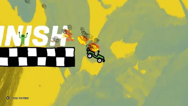 Пример визуального стиля и графики игры Doodle Derby