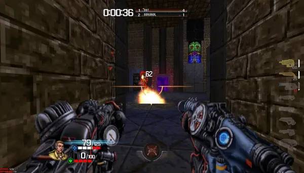 Пример визуального стиля и графики игры Doom 2  QC - Doom Edition