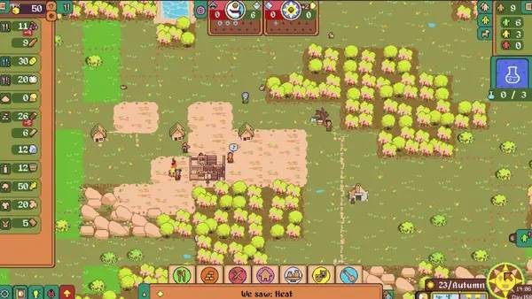 Пример визуального стиля и графики игры dotAGE