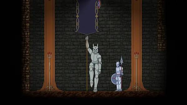 Пример визуального стиля и графики игры Draco Knight