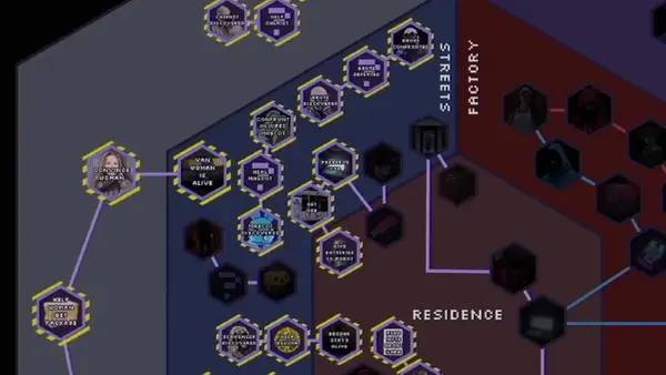 Пример визуального стиля и графики игры Draft of Darkness