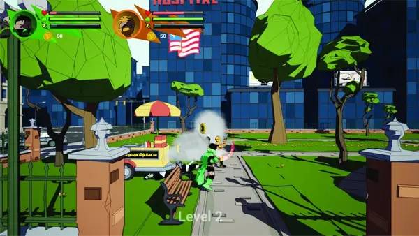 Пример визуального стиля и графики игры Dragon Ninja Clan Sword Of Destiny Game