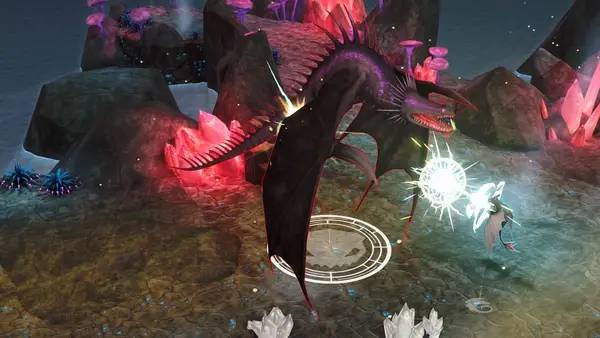 Пример визуального стиля и графики игры DreamWorks Dragons Legends of The Nine Realms