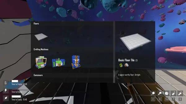 Пример визуального стиля и графики игры Drift Space Survival