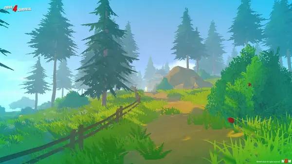 Пример визуального стиля и графики игры Drive 4 Survival