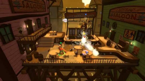 Пример визуального стиля и графики игры Drunk-Fu Wasted Masters