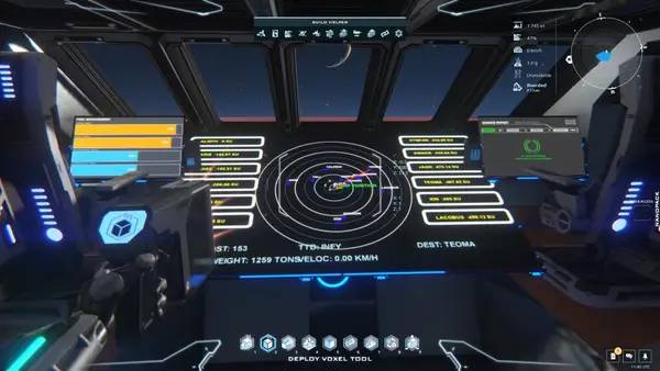 Пример визуального стиля и графики игры Dual Universe