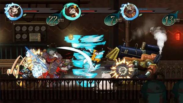 Пример визуального стиля и графики игры Dusty Raging Fist