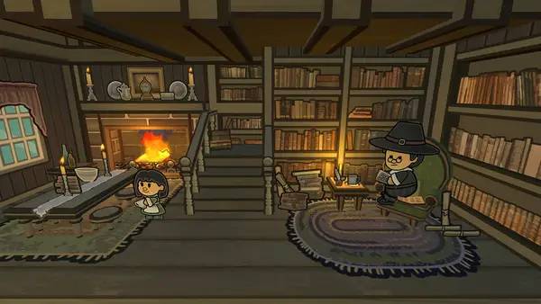 Пример визуального стиля и графики игры Echoes of the Plum Grove