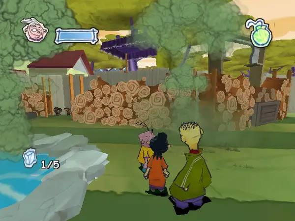 Пример визуального стиля и графики игры Ed, Edd n Eddy  The Mis-Edventures