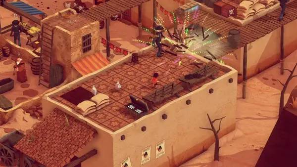 Пример визуального стиля и графики игры El Hijo - A Wild West Tale