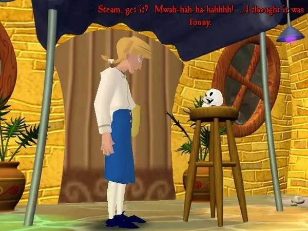 Пример визуального стиля и графики игры Escape from Monkey Island