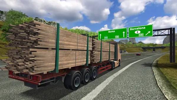 Пример визуального стиля и графики игры Euro Truck Simulator