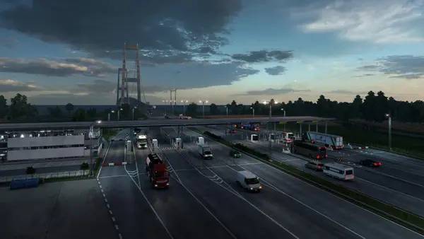 Пример визуального стиля и графики игры Euro Truck Simulator 2 - Scandinavia