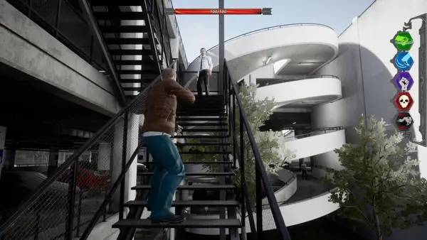 Пример визуального стиля и графики игры EVAN QUEST