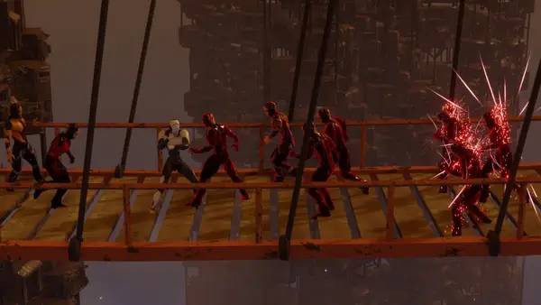 Пример визуального стиля и графики игры Exsys