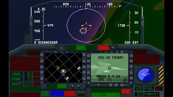 Пример визуального стиля и графики игры F-117A Nighthawk Stealth Fighter 2.0