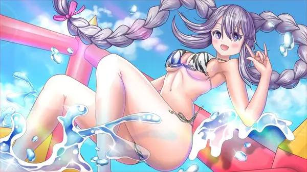 Пример визуального стиля и графики игры FALL GIRLS