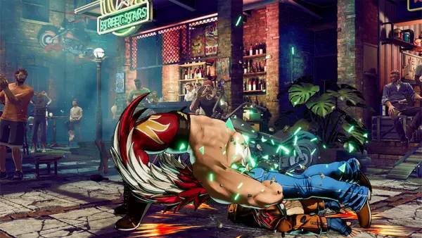 Пример визуального стиля и графики игры FATAL FURY  City of the Wolves