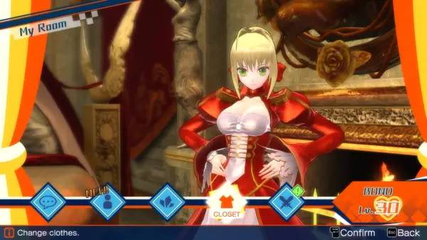 Пример визуального стиля и графики игры Fate EXTELLA