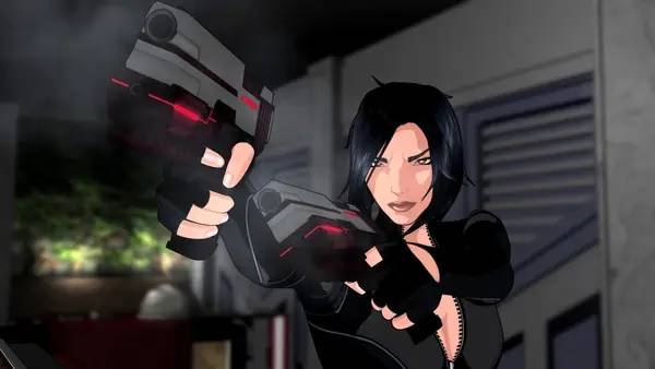 Пример визуального стиля и графики игры Fear Effect Sedna