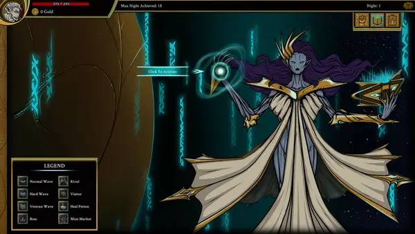 Пример визуального стиля и графики игры Few Nights More Genesis