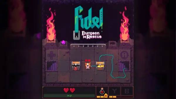 Пример визуального стиля и графики игры Fidel Dungeon Rescue