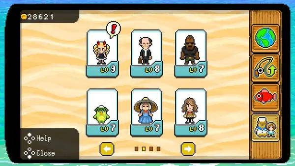 Пример визуального стиля и графики игры Fishing Paradiso