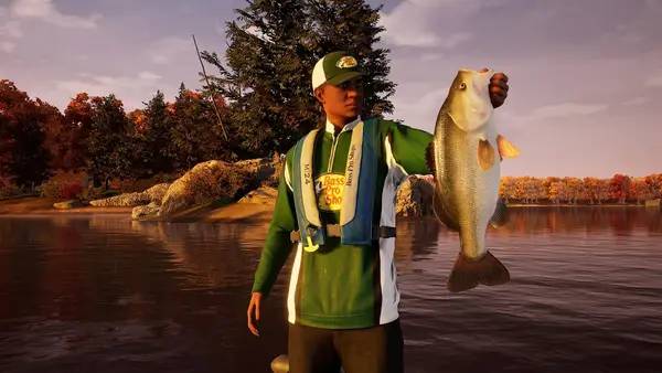 Пример визуального стиля и графики игры Fishing Sim World  Bass Pro Shops Edition