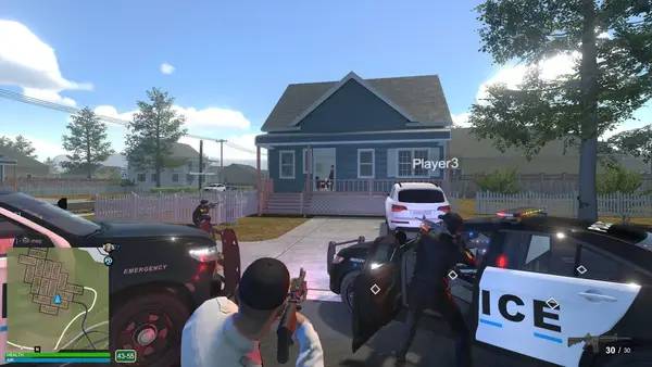 Пример визуального стиля и графики игры Flashing Lights  Police, Firefighting, Emergency Services Simulator