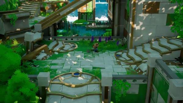 Пример визуального стиля и графики игры Floodcore